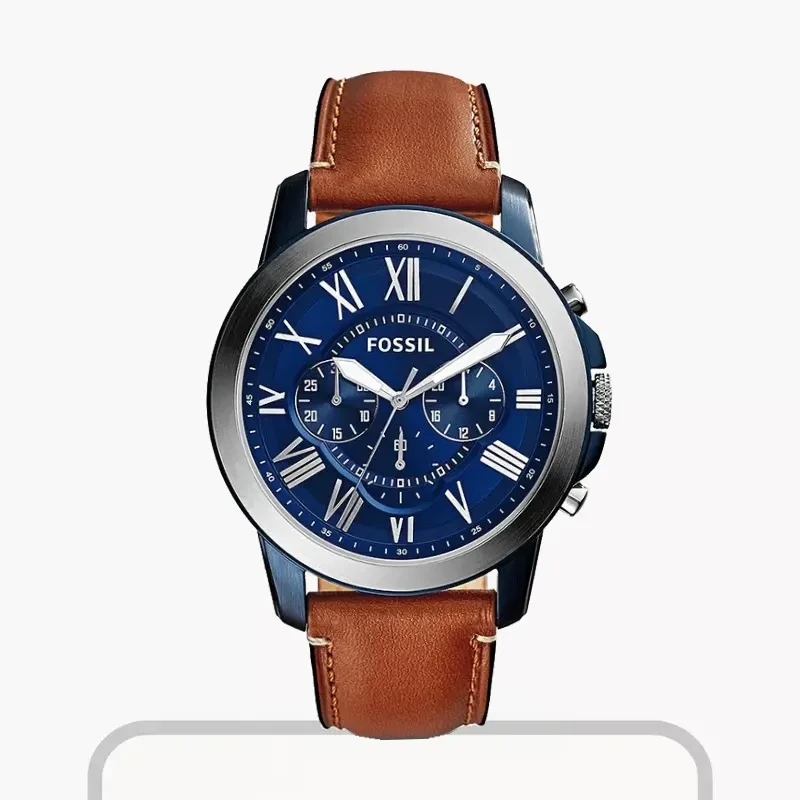 Fossil Grant Chronograph Blue Dial Men's Watch- FS5151